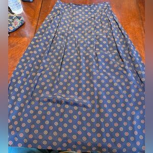 JH Collectibles Navy and Gold Patterned Skirt